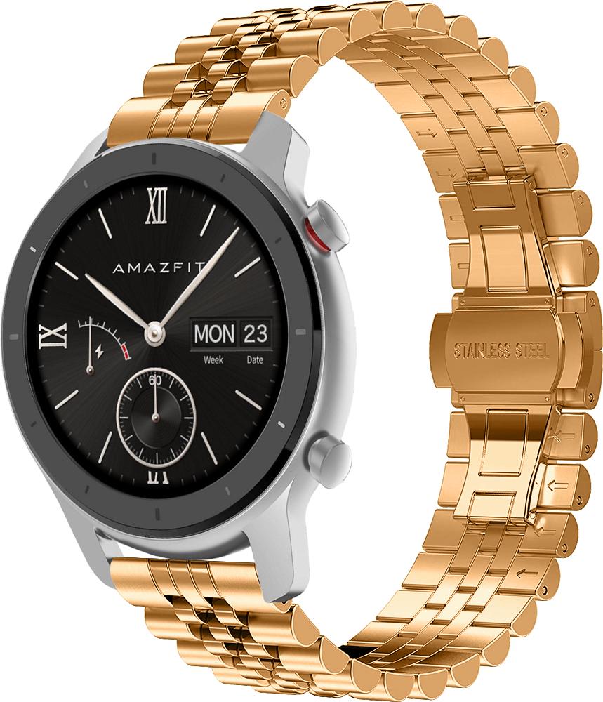 Браслет металлический Stech для Amazfit GTR 42 мм Rose Gold (26973-27)
