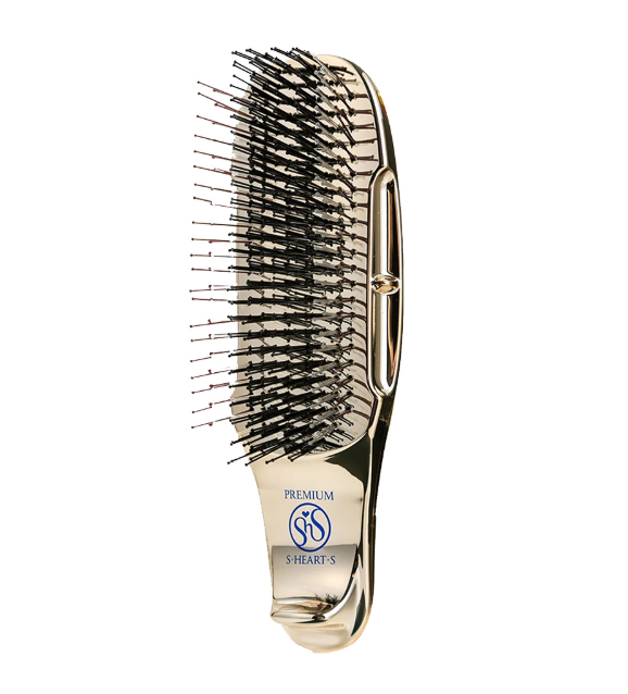 Расческа для волос S-Heart-S Scalp Brush PREMIUM Gold