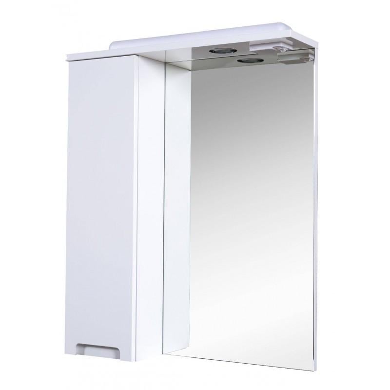 Зеркало Квадро с пеналом слева и подсветкой 60 см (1832479635)