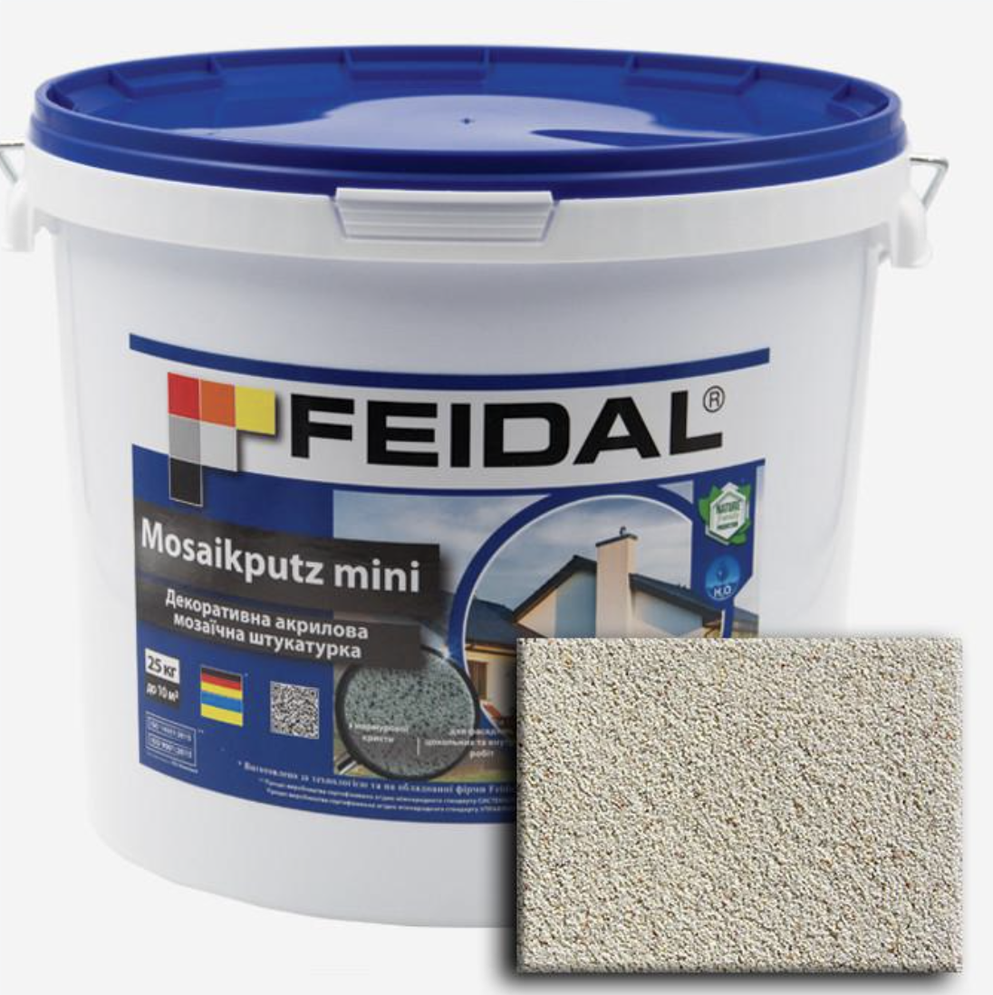 Декоративна штукатурка акрилова Feidal Mosaikputz mini А11 мозаїчна 15 кг (27582109)