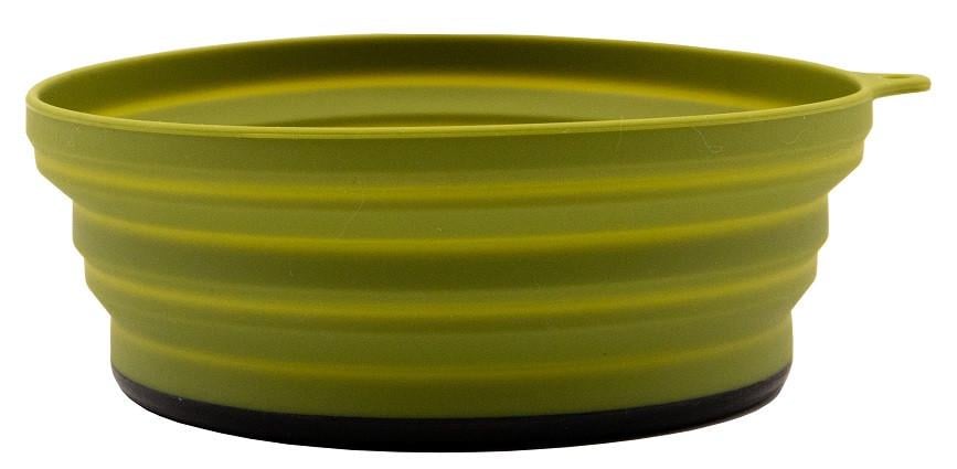 Тарелка Tramp силиконовая с пластиковым дном 550 мл Oliva (TRC-123-oliva) - фото 1