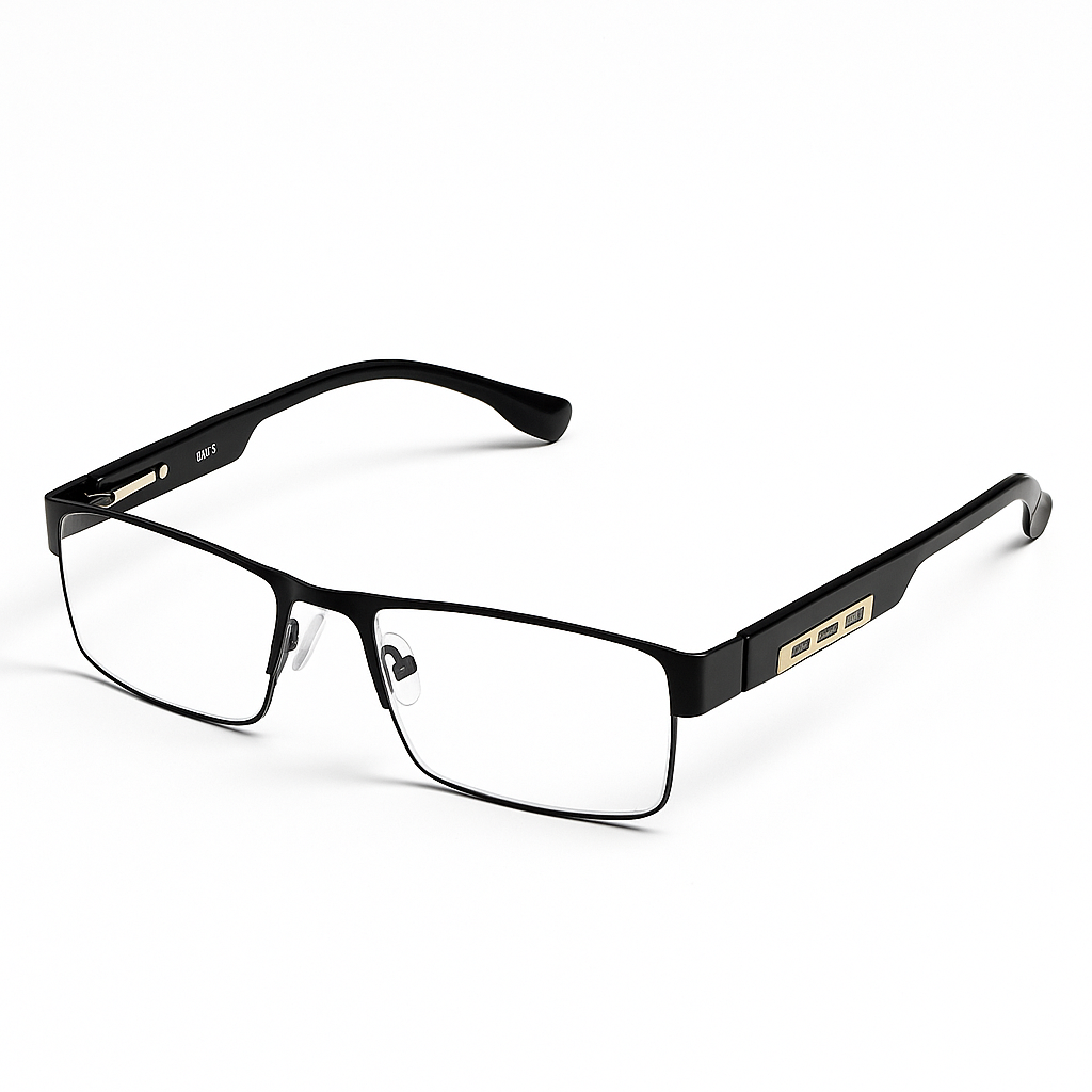 Окуляри для зору чоловічі в металевій оправі на флексі С1 +0.75 (23400)