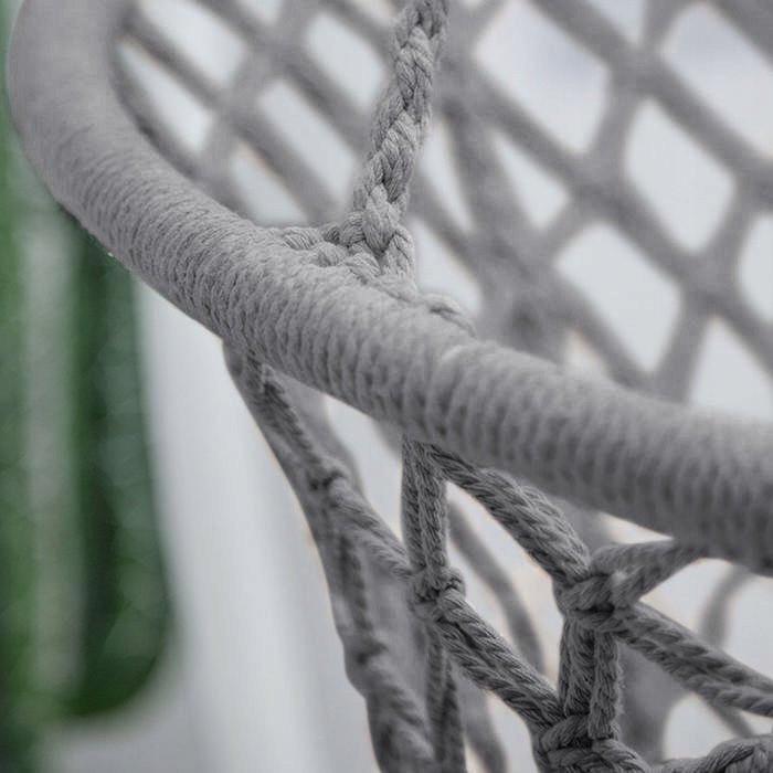 Гойдалка-крісло садова Вороняче гніздо підвісне Сірий - фото 3 Гойдалка-крісло садова Вороняче гніздо підвісне Сірий - фото 3