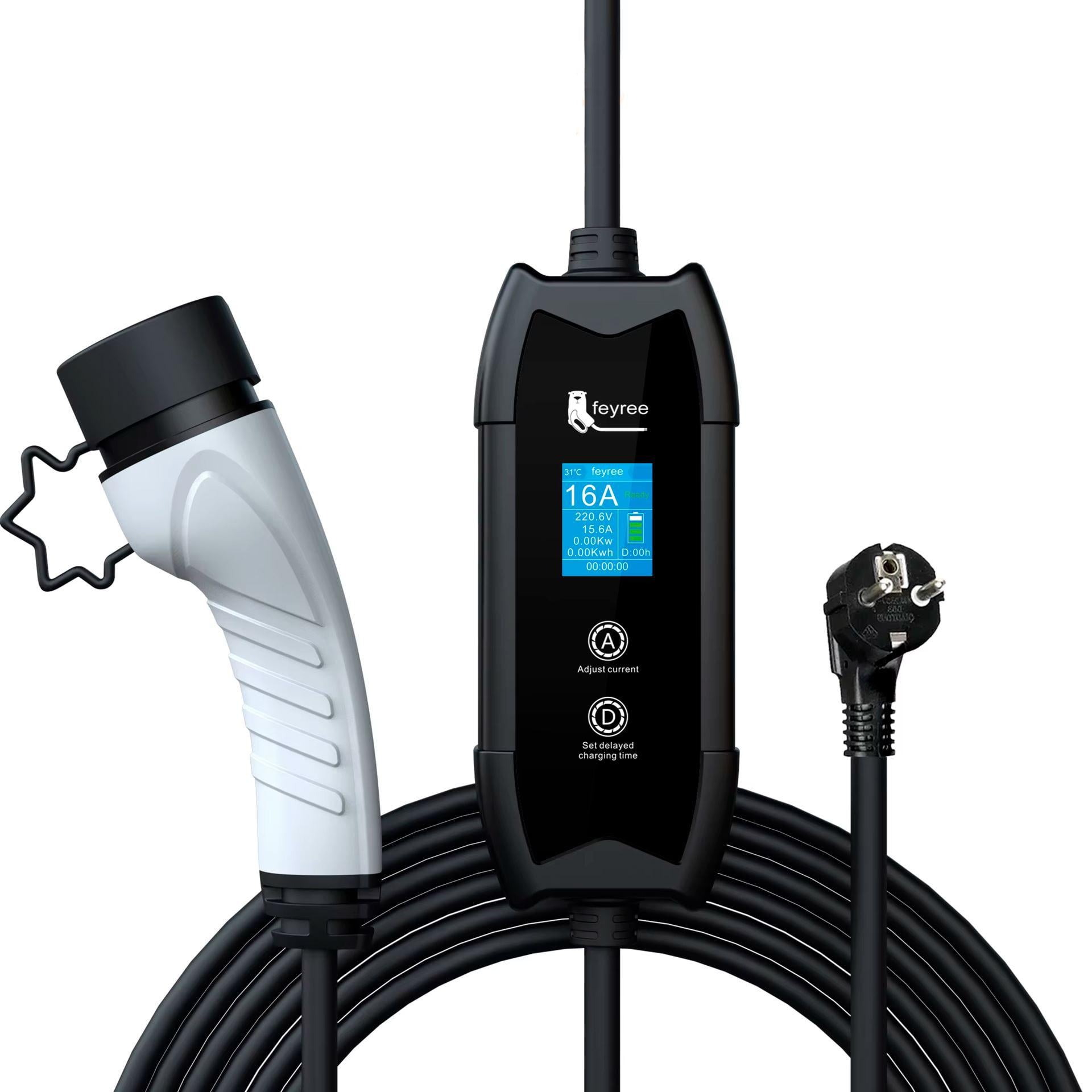 Зарядка для электромобиля Feyree 3,5 кВт 16A Type2 Cat-EV-F8 3,5 м (FY3.5-16-1PH-TP2-F8-C3.5)