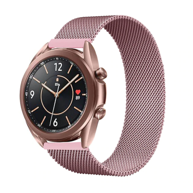 Металевий ремінець Watchbands Milanese Loop для Samsung Galaxy Watch 3 45 мм Rose Gold (WB004METALPINK345)