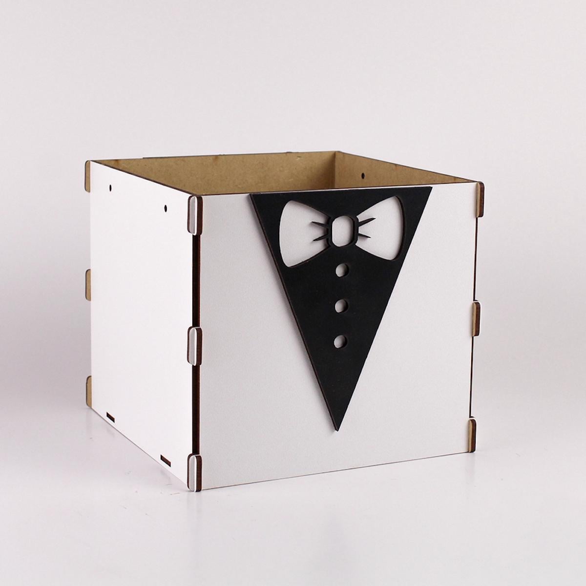 Коробка "Смокінг" 4 Білий (2413)