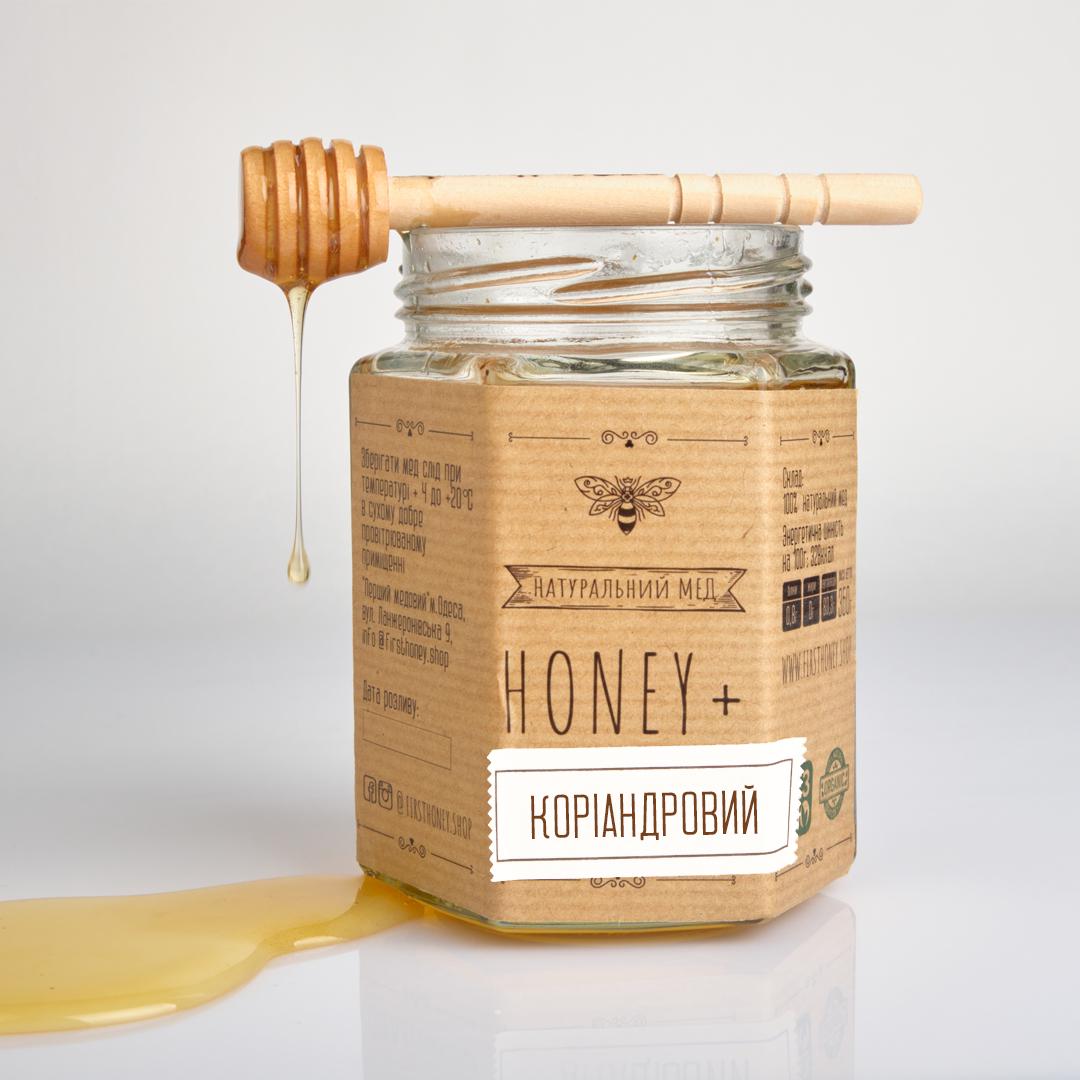 Мед натуральный Honey+ Natural кориандровый 360 г