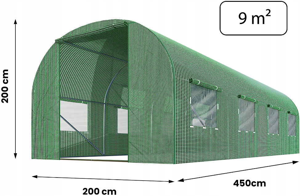 Теплица 9 м² 450x200 см (1754294663) - фото 2