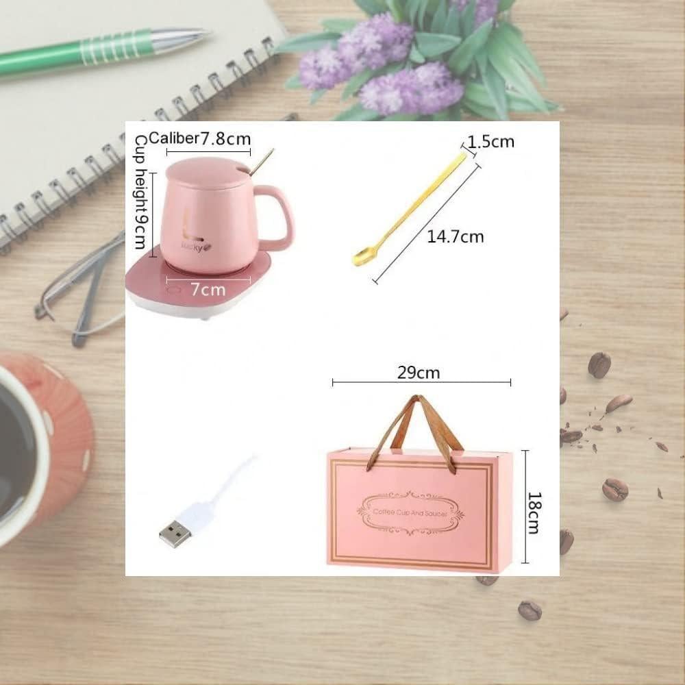 Чашка Lucky с подогревом от сети 350 мл Розовый (2104618389) - фото 7 Чашка Lucky с подогревом от сети 350 мл Розовый (2104618389) - фото 7