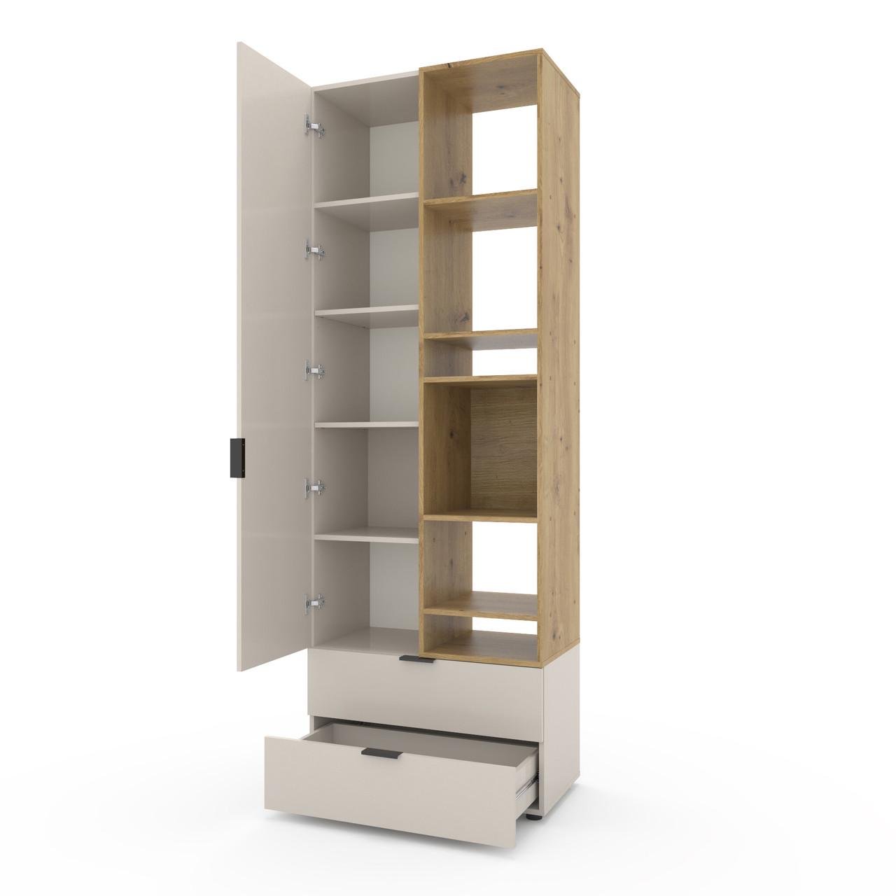 Шкаф Metkas Home A001R ЛДСП 800x420x2300 мм Кашемир/Дуб Артизан