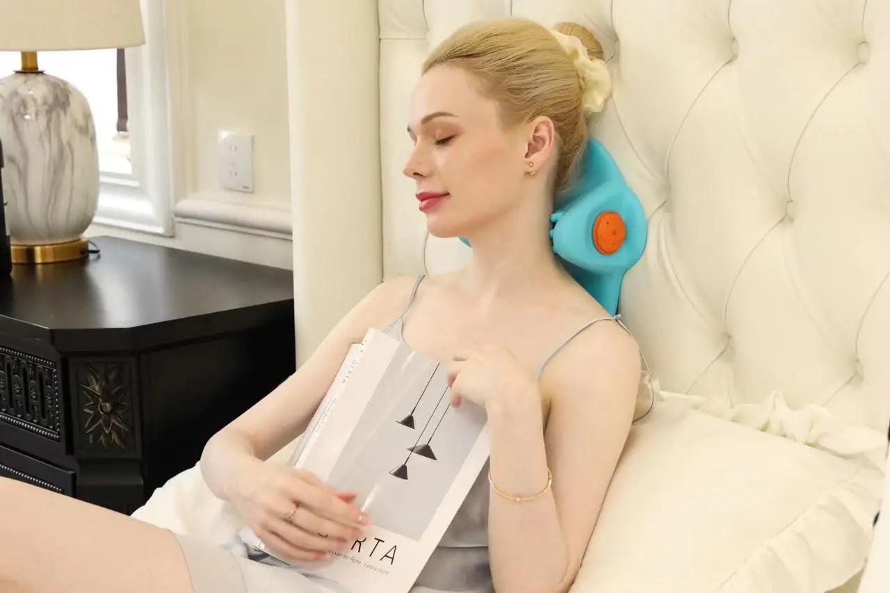 Массажер для шеи Spin Pillow мпульсный подголовник U-образный (10700) - фото 5