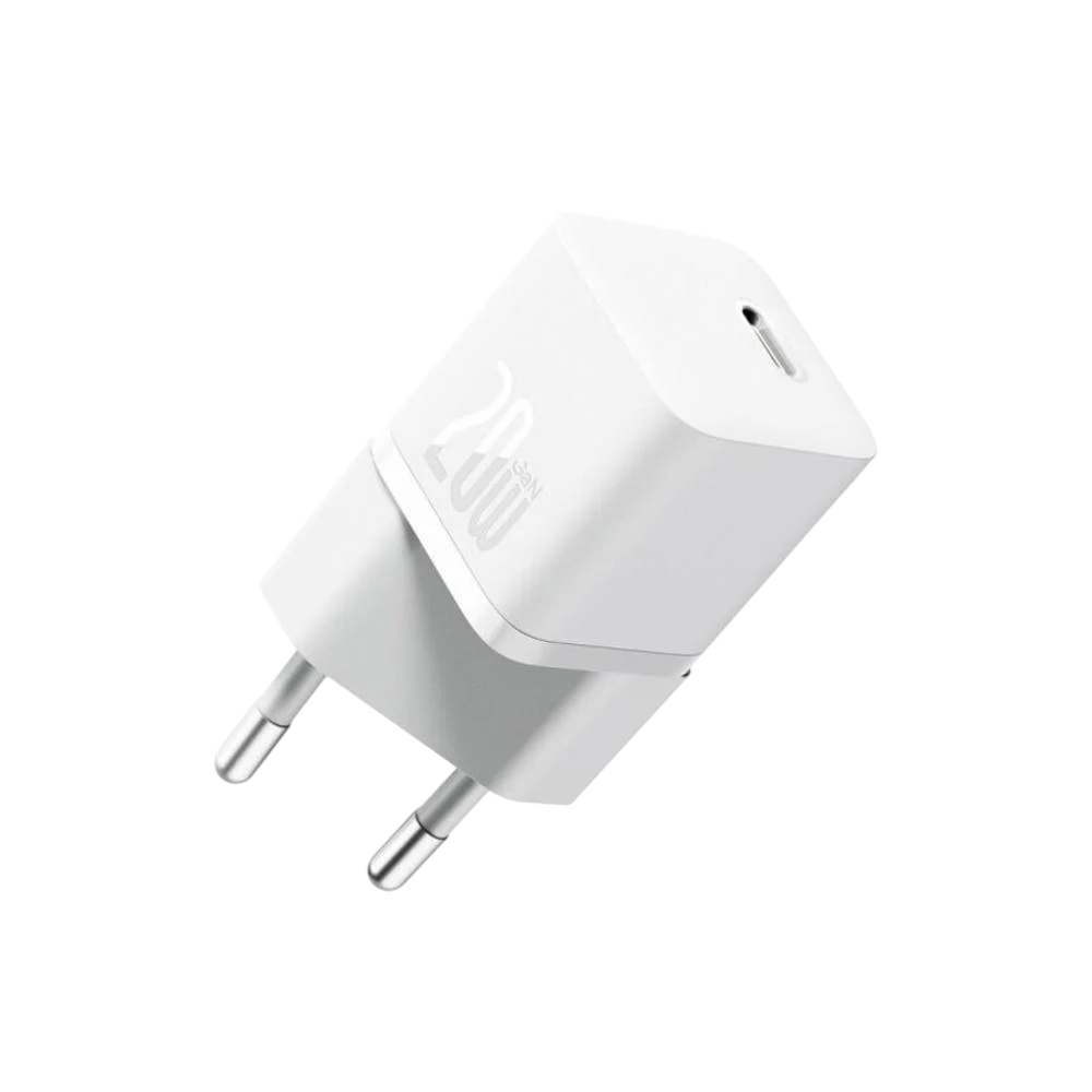 Зарядное устройство сетевое BASEUS GaN5 Fast Chargermini Type-C 20W/Cable Type-C to Type-C P10110900213-01 White