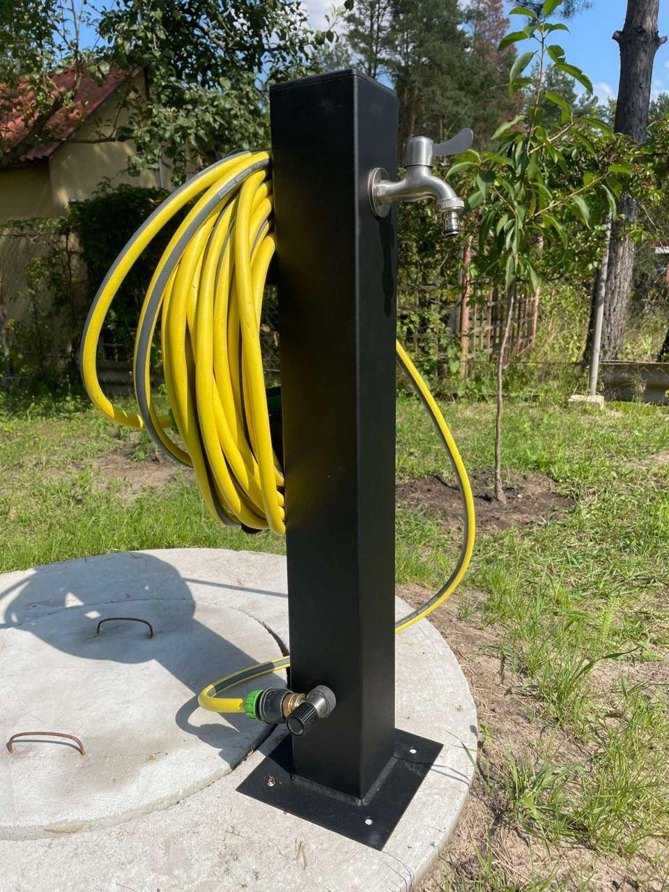 Садовая колонка с держателем под шланг для подключения к системе водоснабжения 1000 мм