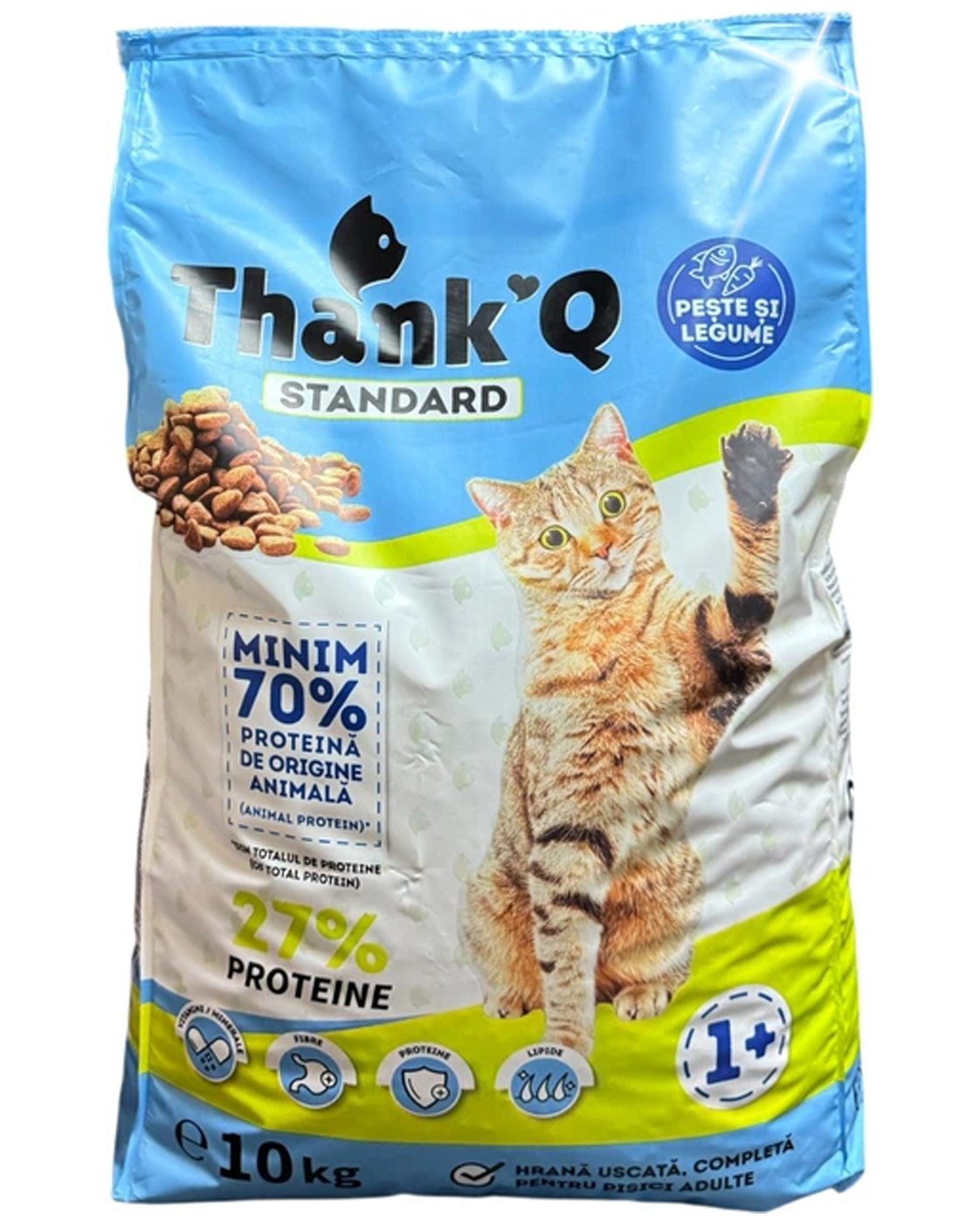 Корм сухой для взрослых кошек ThankQ Standart всех пород с рыбой 10 кг (37705216)