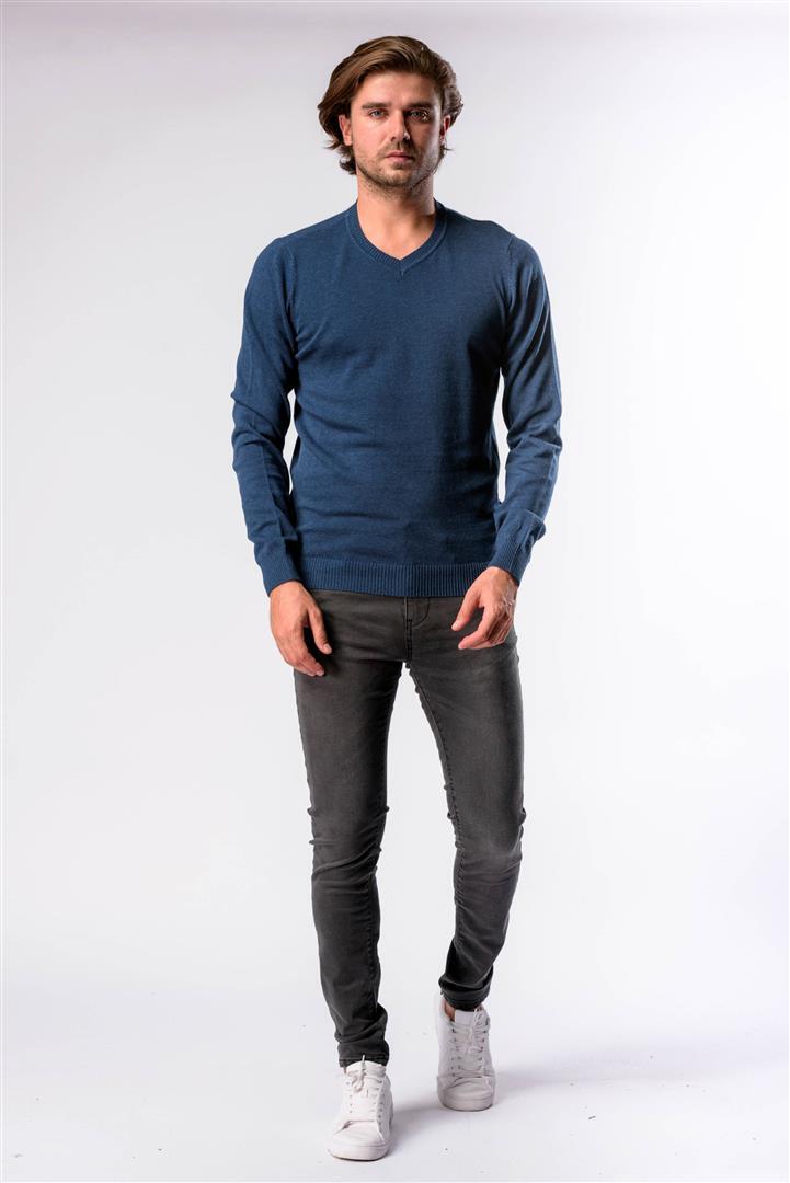 Светр чоловічий Kvl 10402379 S Синій - фото 2 Светр чоловічий Kvl 10402379 S Синій - фото 2