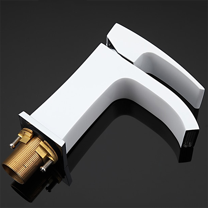 Смеситель для умывальника Gappo G1007-8 Белый/Хром (1033990) - фото 7