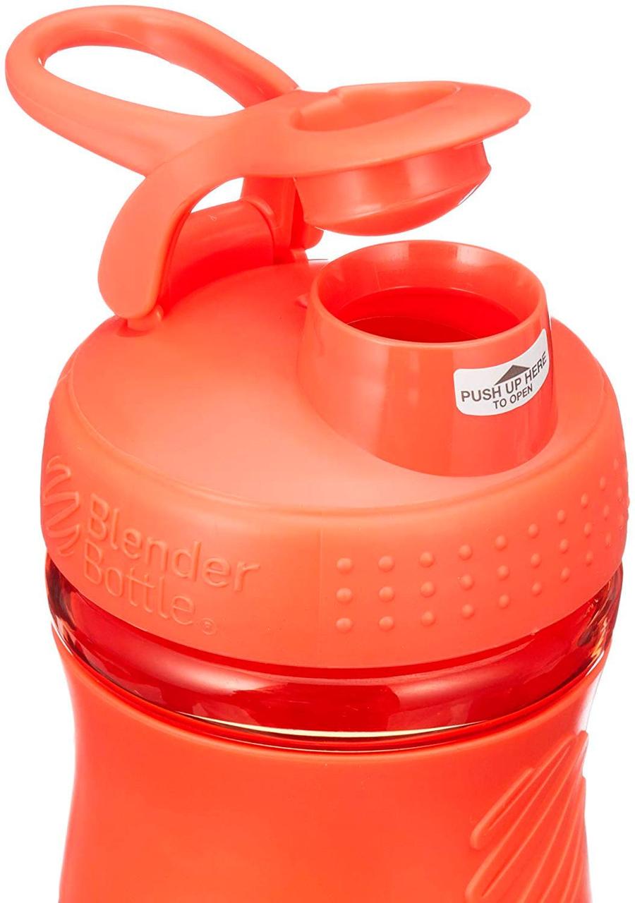 Шейкер спортивний Blender Bottle SportMixer Flip 28 oz/820 мл Coral - фото 4