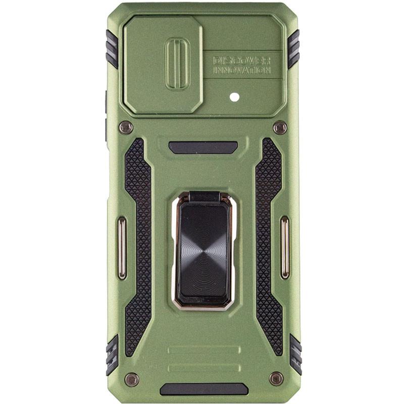 Протиударний чохол Camshield Army Ring для Xiaomi Poco F5 / Note 12 Turbo Army Green - фото 2