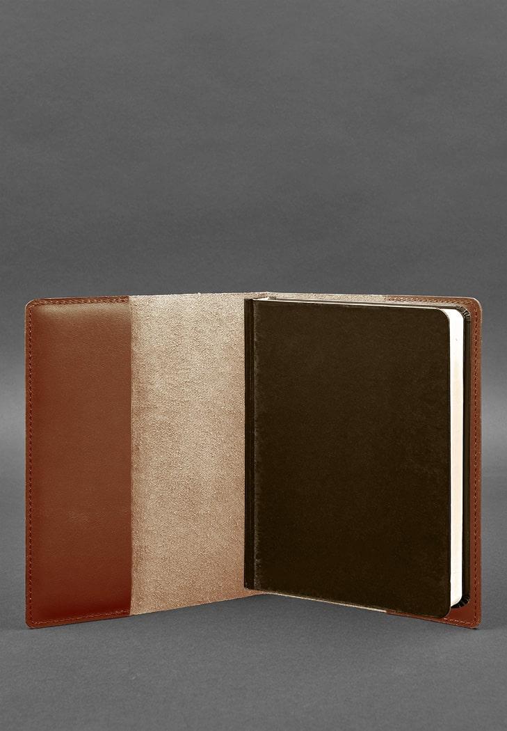 Обкладинка шкіряна для блокноту 6.0 Софт-бук Світло-коричневий (A-026784) - фото 3