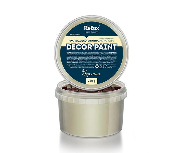 Краска декоративная акриловая DECOR PAINT 0,25 кг Жемчуг (6814) - фото 2