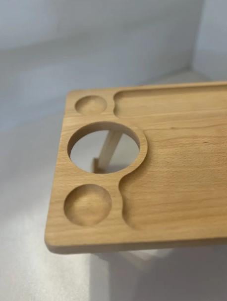 Столик пивной дуб/бук 34х25х17 см (025ст) - фото 2 Столик пивной дуб/бук 34х25х17 см (025ст) - фото 2