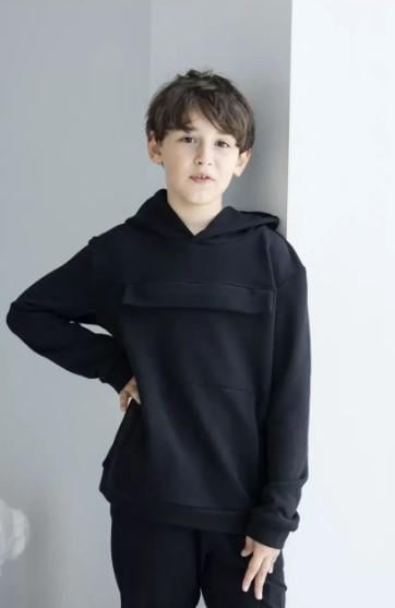 Худи на подростка Robinzone 146 см Черный (КФ 760)