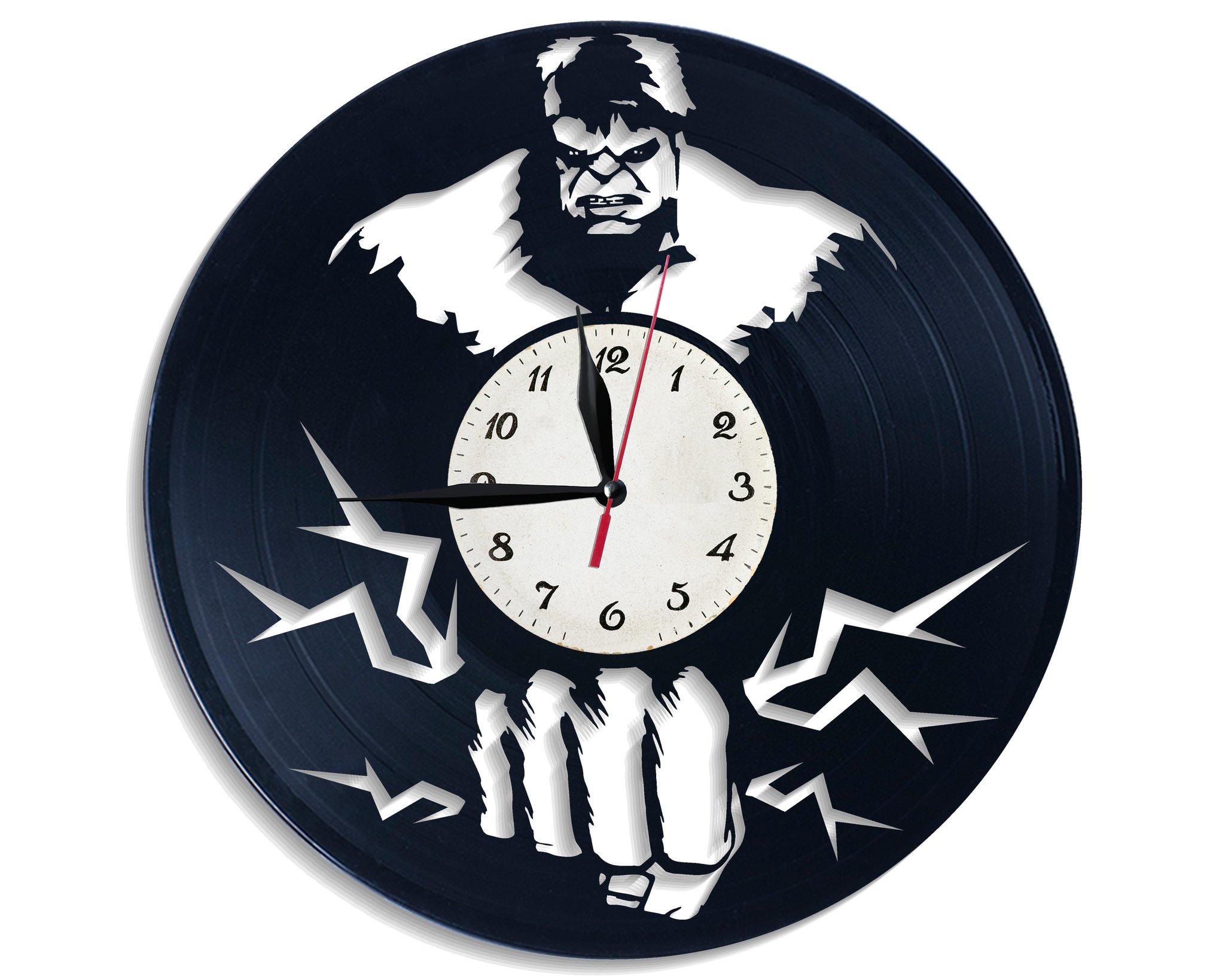 Часы настенные Халк 2671 из виниловой пластинки