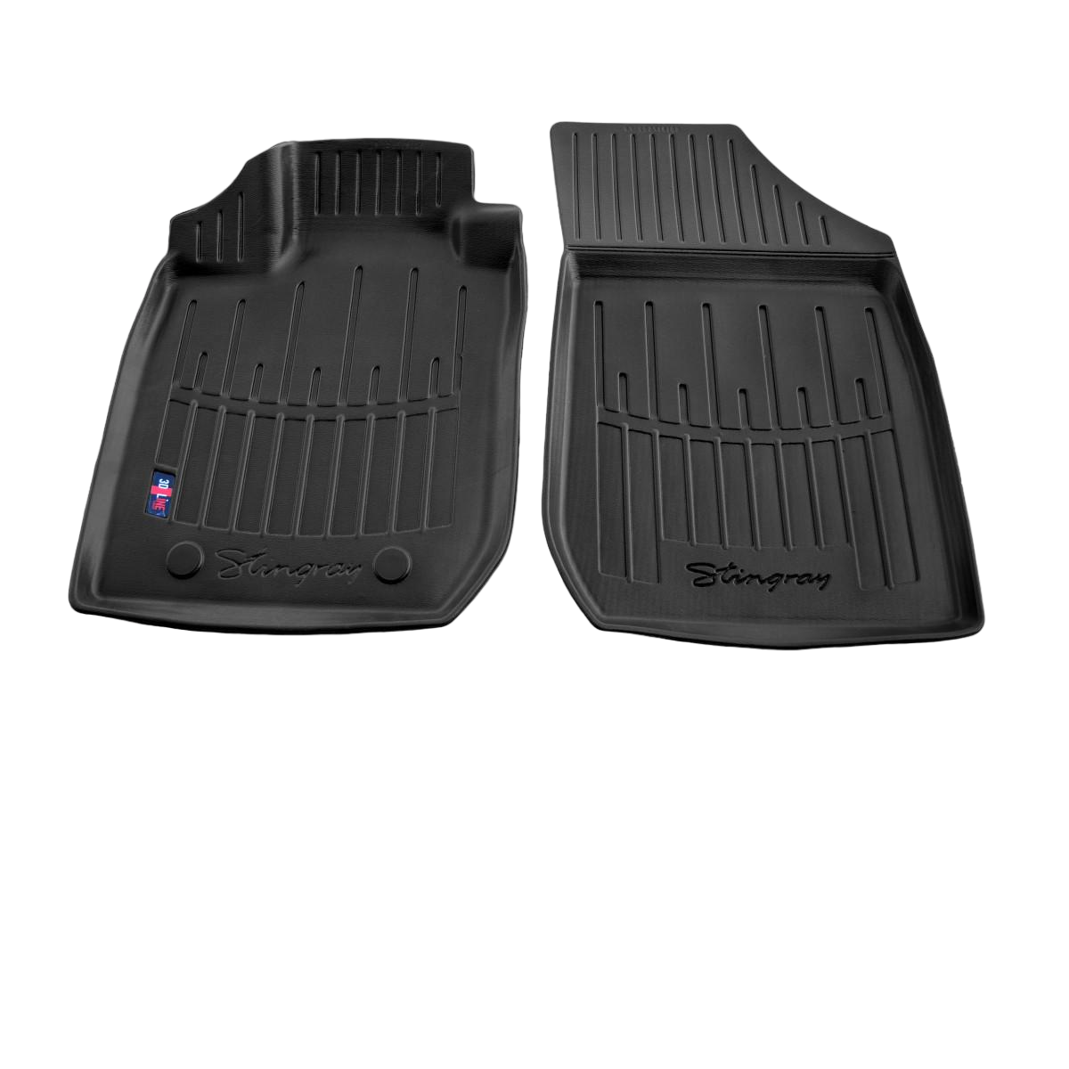 Коврики резиновые Stingray в салон Renault Logan 2004-2012/Logan MCV 2006-2012 с бортиком 2 шт. (5018172)