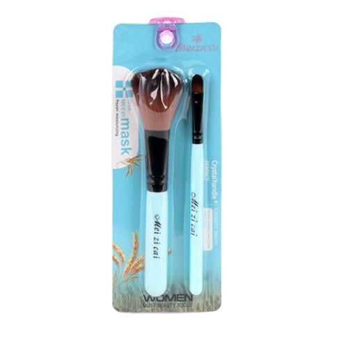 Набор кистей для макияжа Mei Zi Cai R36958 2 шт. 17 см Голубой (31330119)