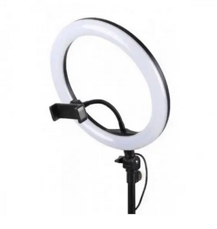 Лампа кольцевая Ring Fill Light на треноге с креплением телефона USB 26 см (QX-260)