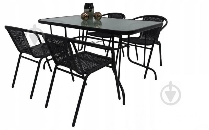 Комплект садових меблів Kontrast Garden Bistro Black-4