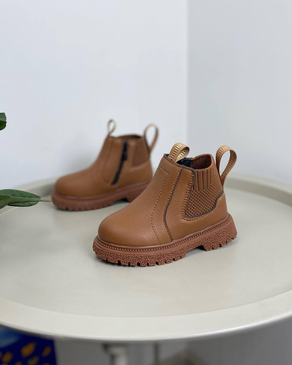 Ботинки детские осенние 1112 р. 21 Коричневый (23181844) - фото 5 Ботинки детские осенние 1112 р. 21 Коричневый (23181844) - фото 5