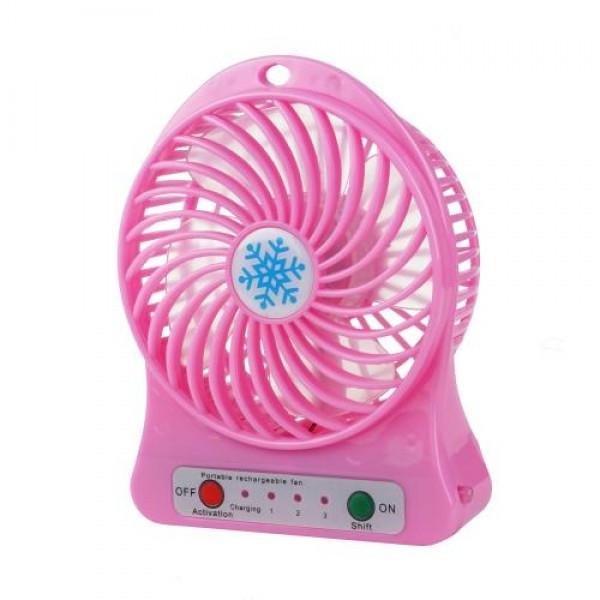 Вентилятор мини Portable Fan Розовый - фото 3