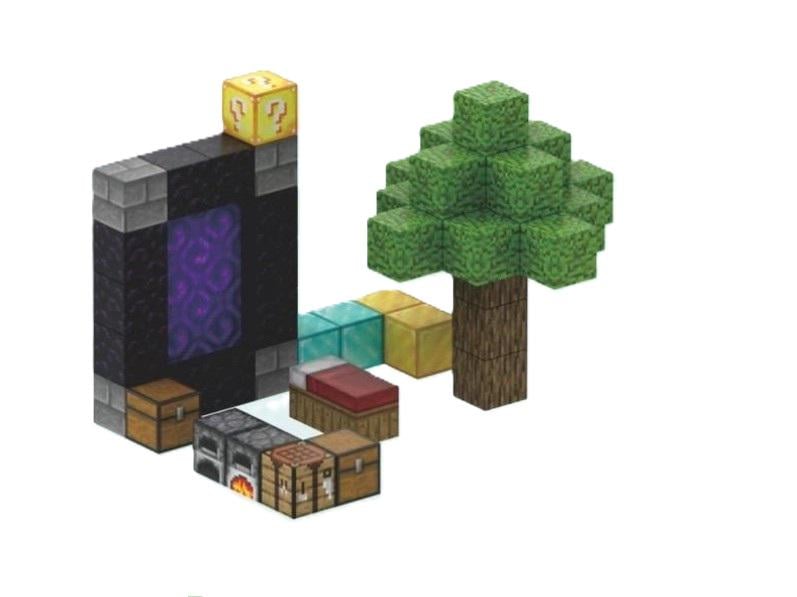 Дитячий магнітний конструктор майнкрафт Minecraft 48 блоків