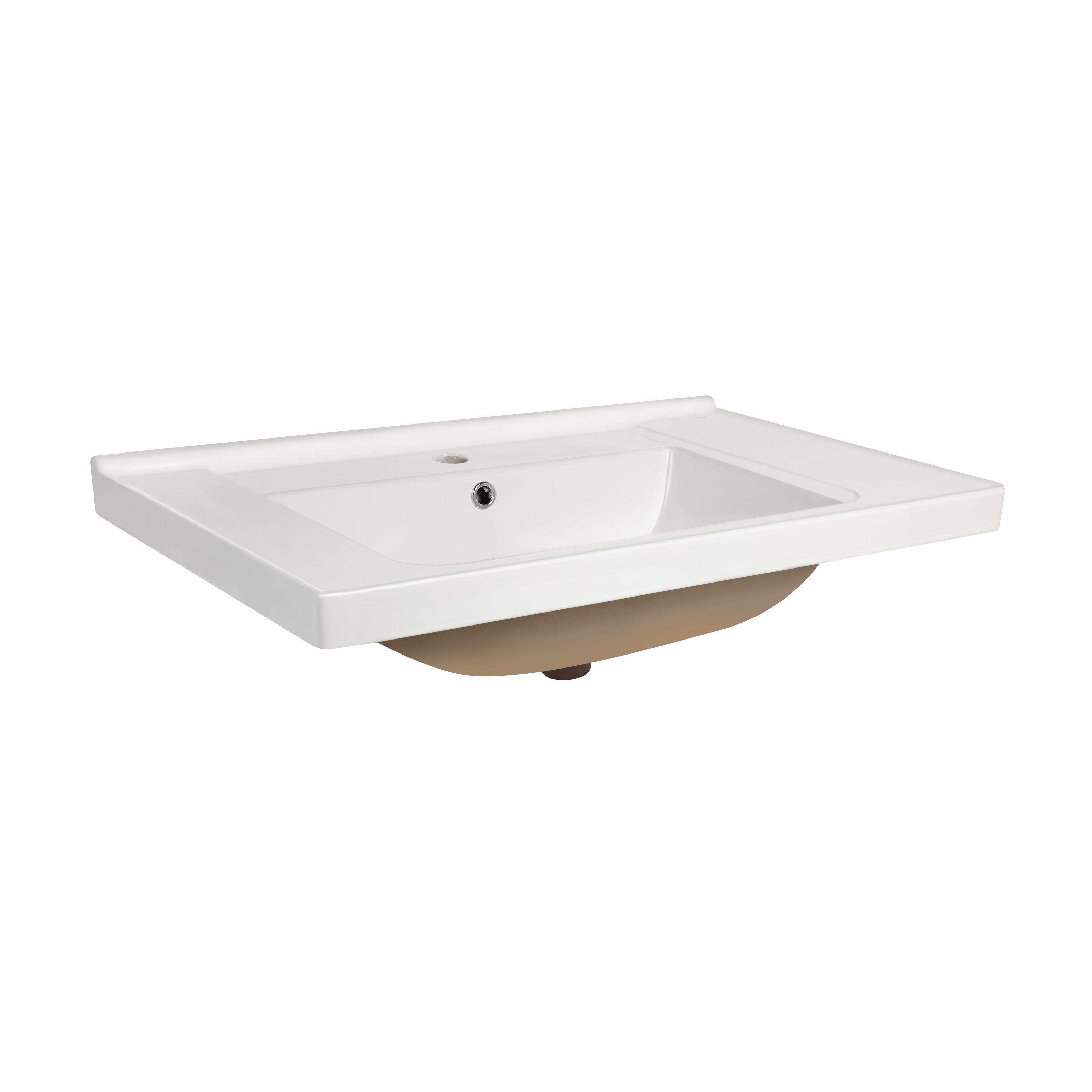 Умывальник врезной Q-tap Albatross Q QT01115080QW 810x490x220 мм Белый (131881)