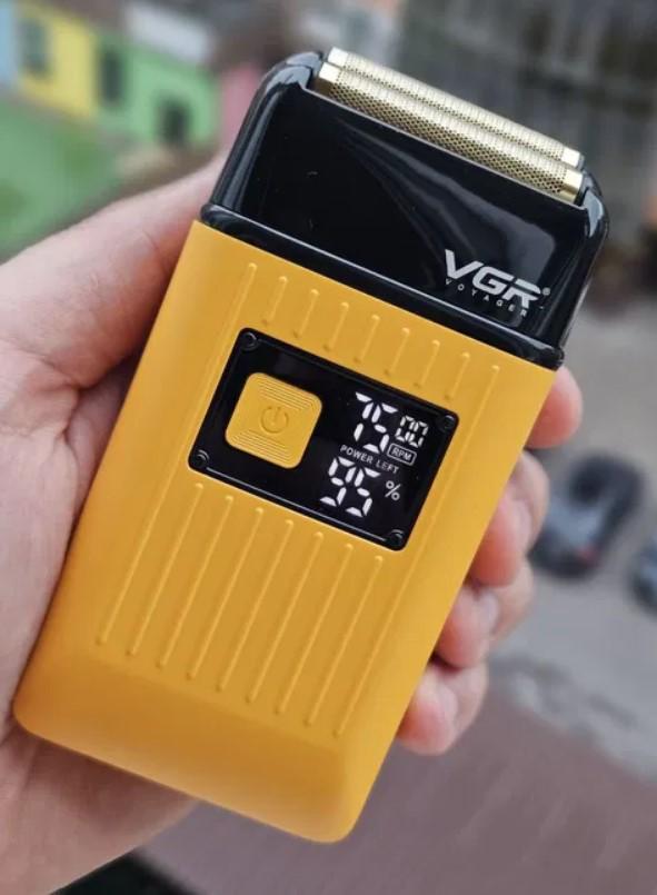 Шейвер беспроводной VGR V‑357 с триммером для бороды и усов Желтый (2390000030) - фото 10 Шейвер беспроводной VGR V‑357 с триммером для бороды и усов Желтый (2390000030) - фото 10