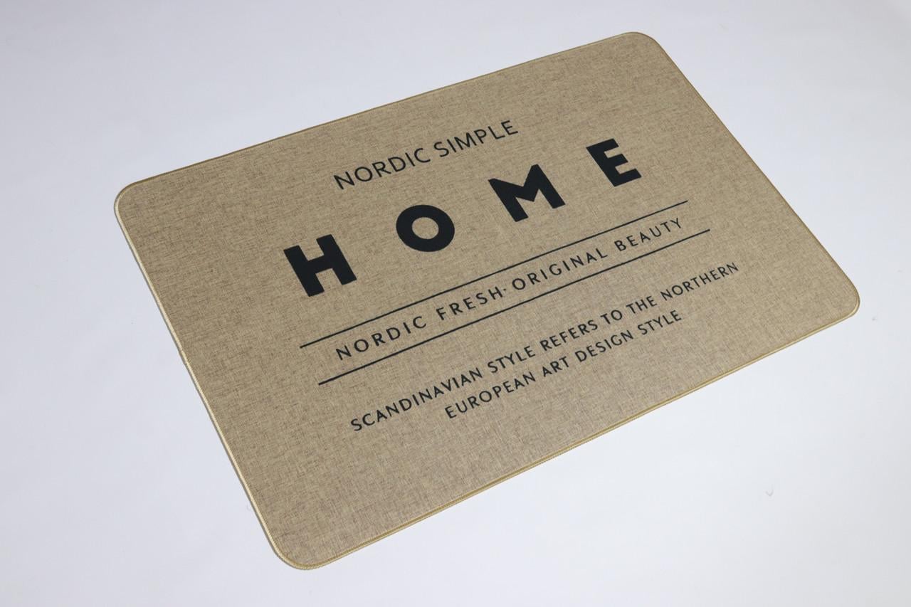 Килимок вхідний Льон home на пружній каучуковій основі 45x75 см (5392/1)