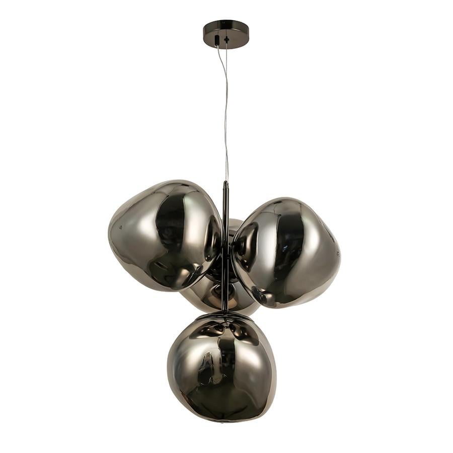 Люстра підвісна 793CH01-4 SMGY 280 E27 з 4 незвичайними плафонами Чорний/Хром - фото 1 Люстра підвісна 793CH01-4 SMGY 280 E27 з 4 незвичайними плафонами Чорний/Хром - фото 1