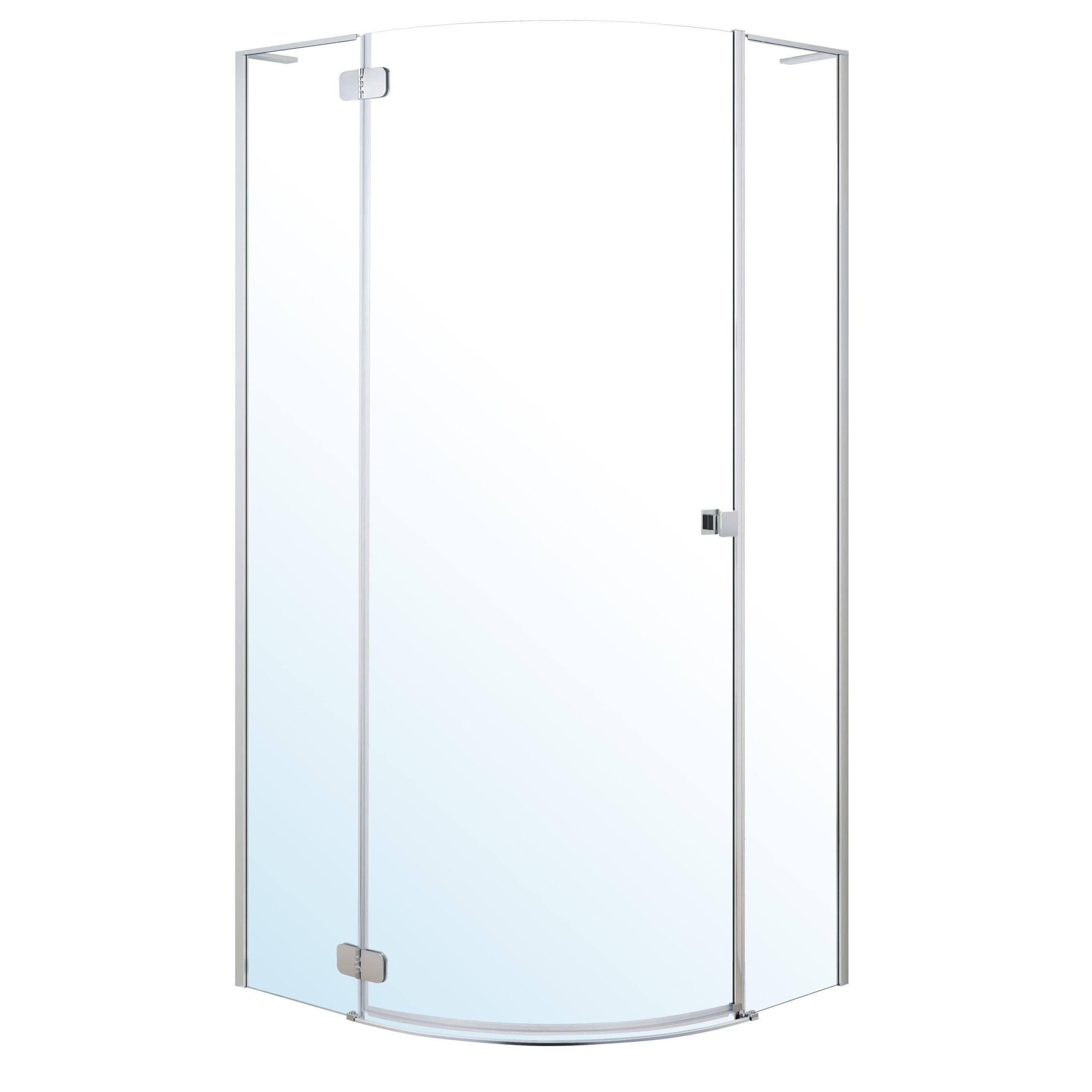Душевая кабина VOLLE Benita Left 1017.114600L 190x90x90 см стекло 8 мм без поддона Хром (87812)
