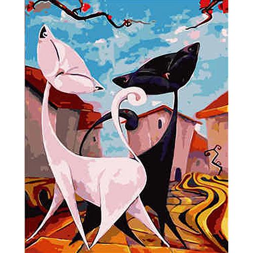 Картина по номерам Strateg Премиум Китайское искусство с лаком и уровнем 40x50 см (VA-1483)