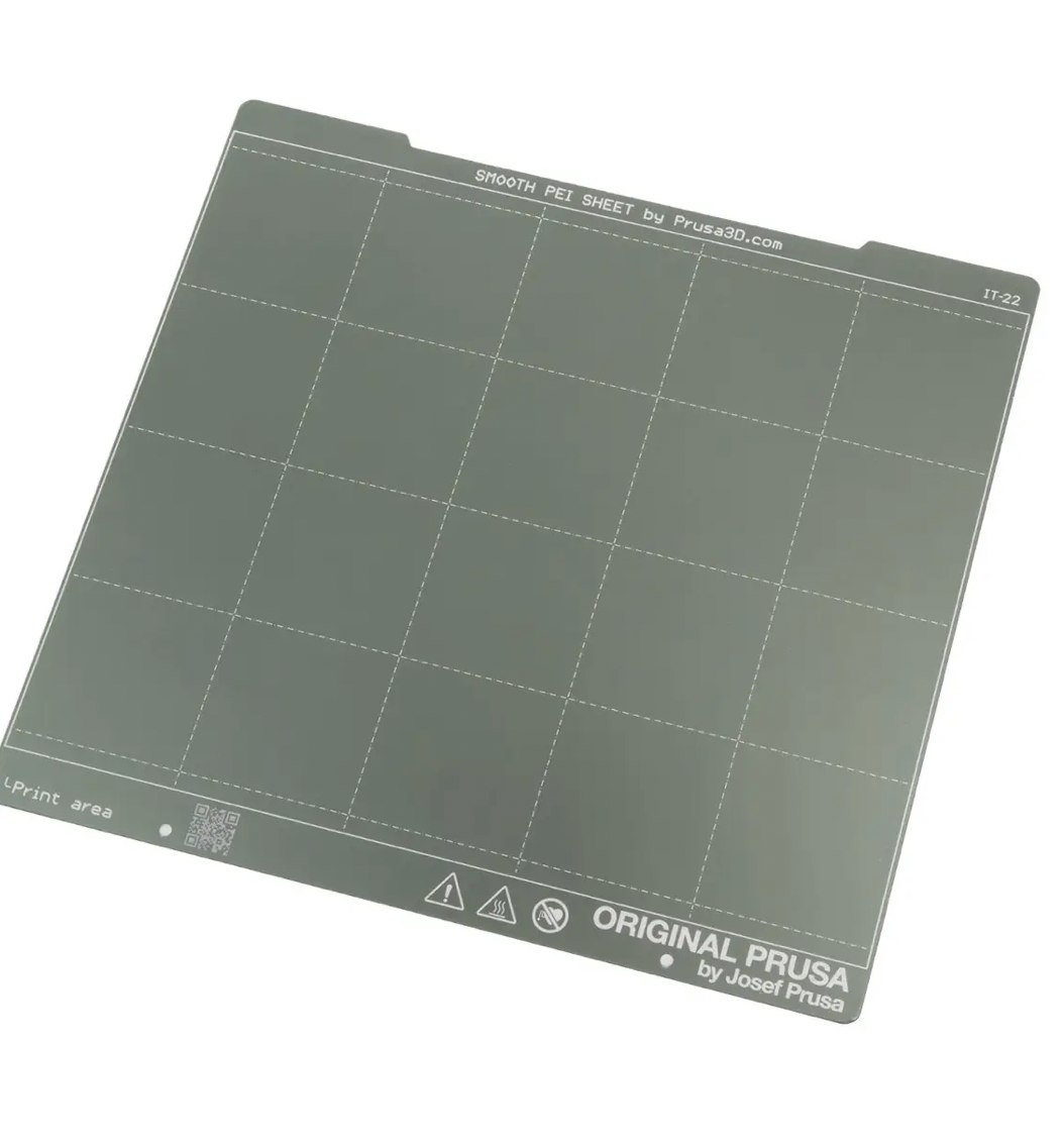 Пластина с гладким двухсторонним PEI покрытием PRUSA Smooth PEI Steel Sheet 254х240х1,5 мм