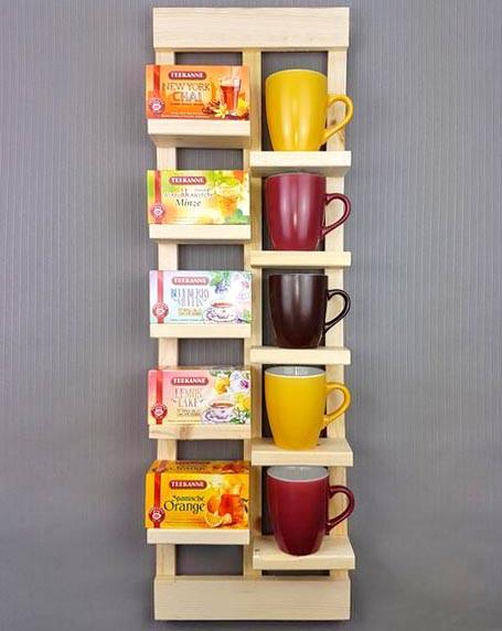 Полка для кружек из дерева Манташ Бланже (СДК-002101)