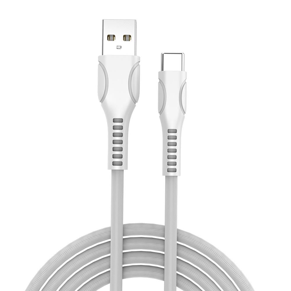Кабель Colorway USB Type-C line-drawing 2,4 А 1 м White (CW-CBUC029-WH)