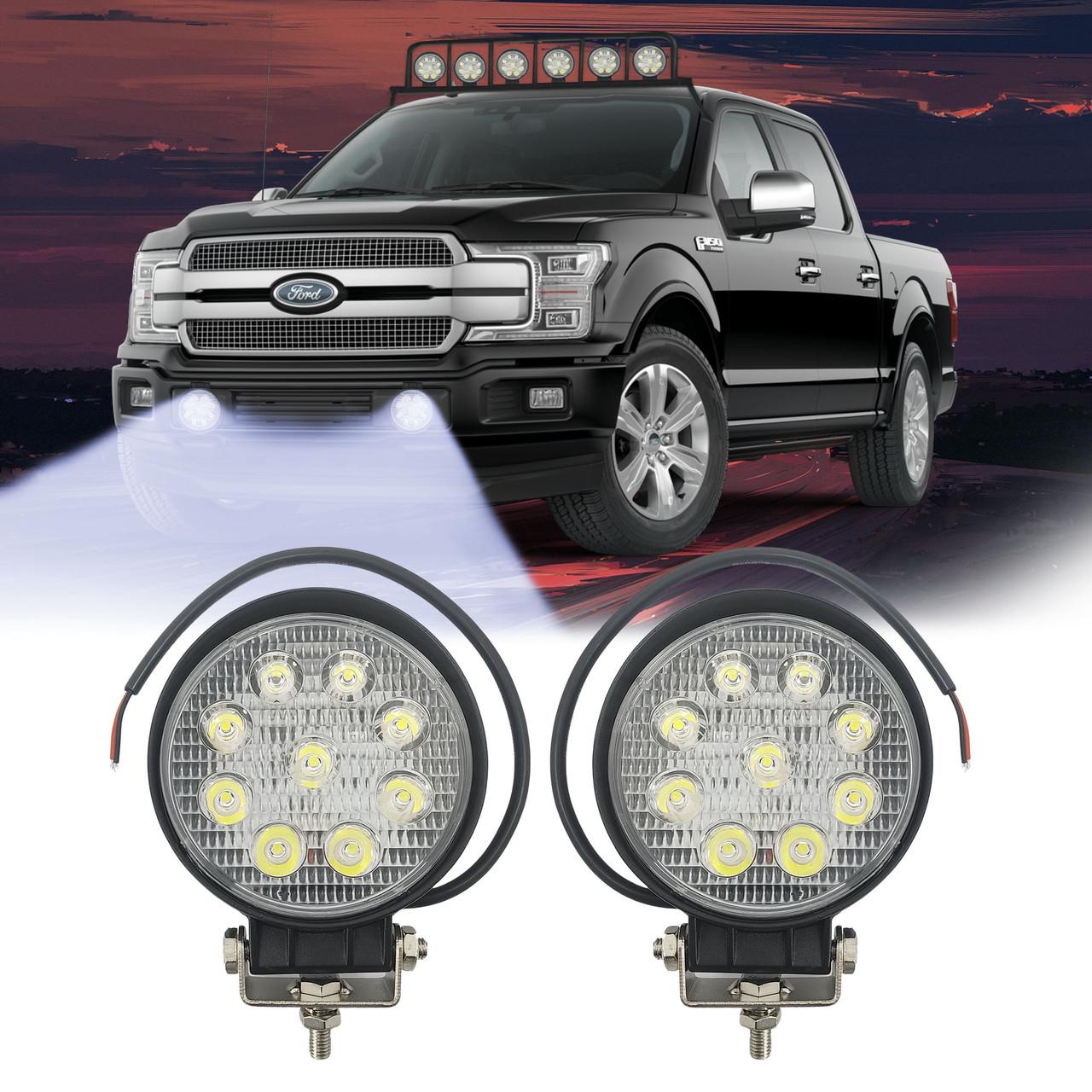 Комплект LED фар 9 діодів 42W 12-24V OSRAM CREE