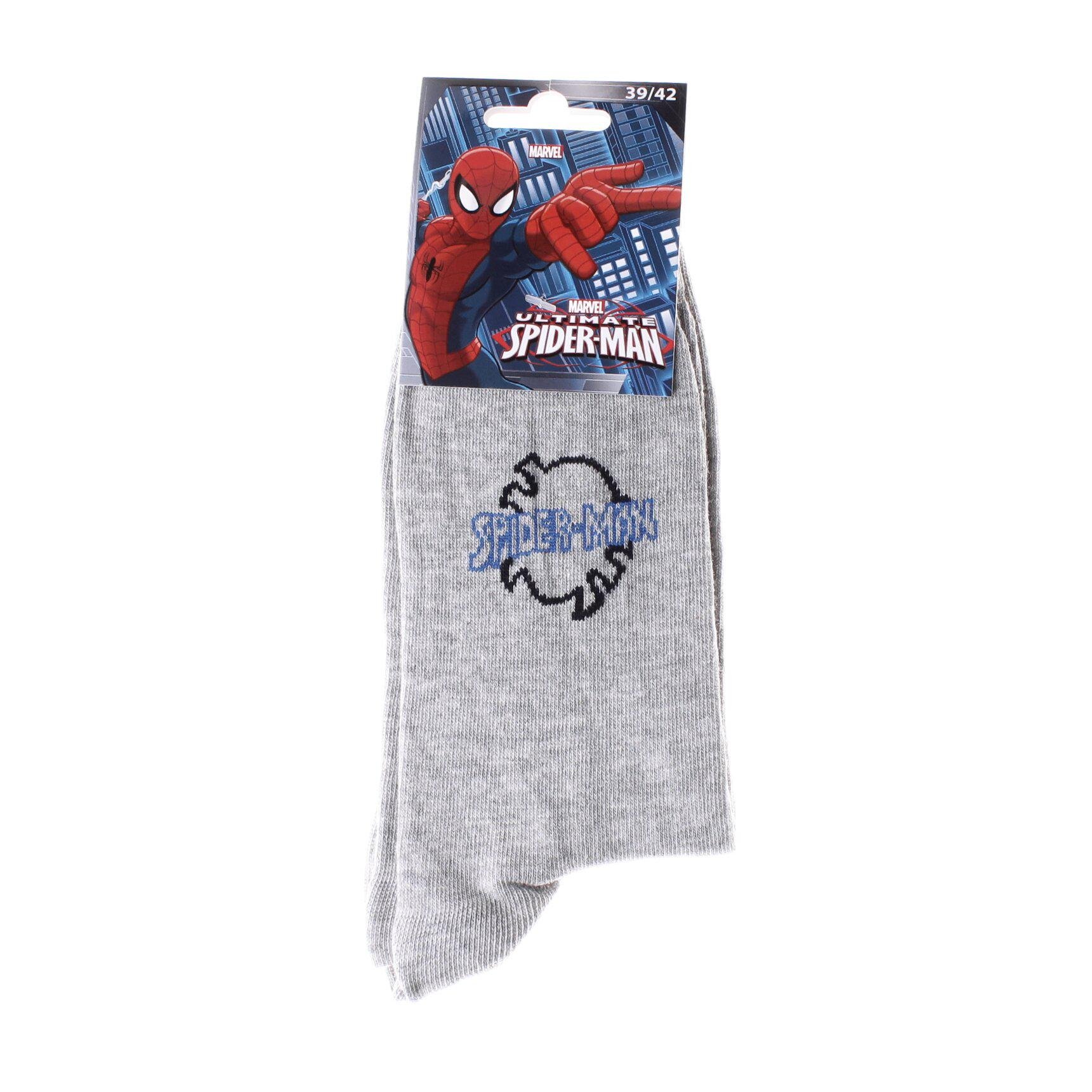 Шкарпетки Marvel Spider-Man Spiderman Logo 1 пара р. 39-42 Light gray (93152362-3) - фото 2