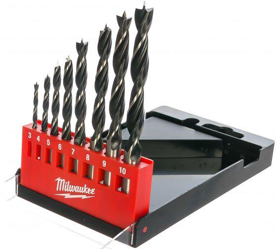 Набор сверл по дереву Milwaukee 8 шт. (4932352466)