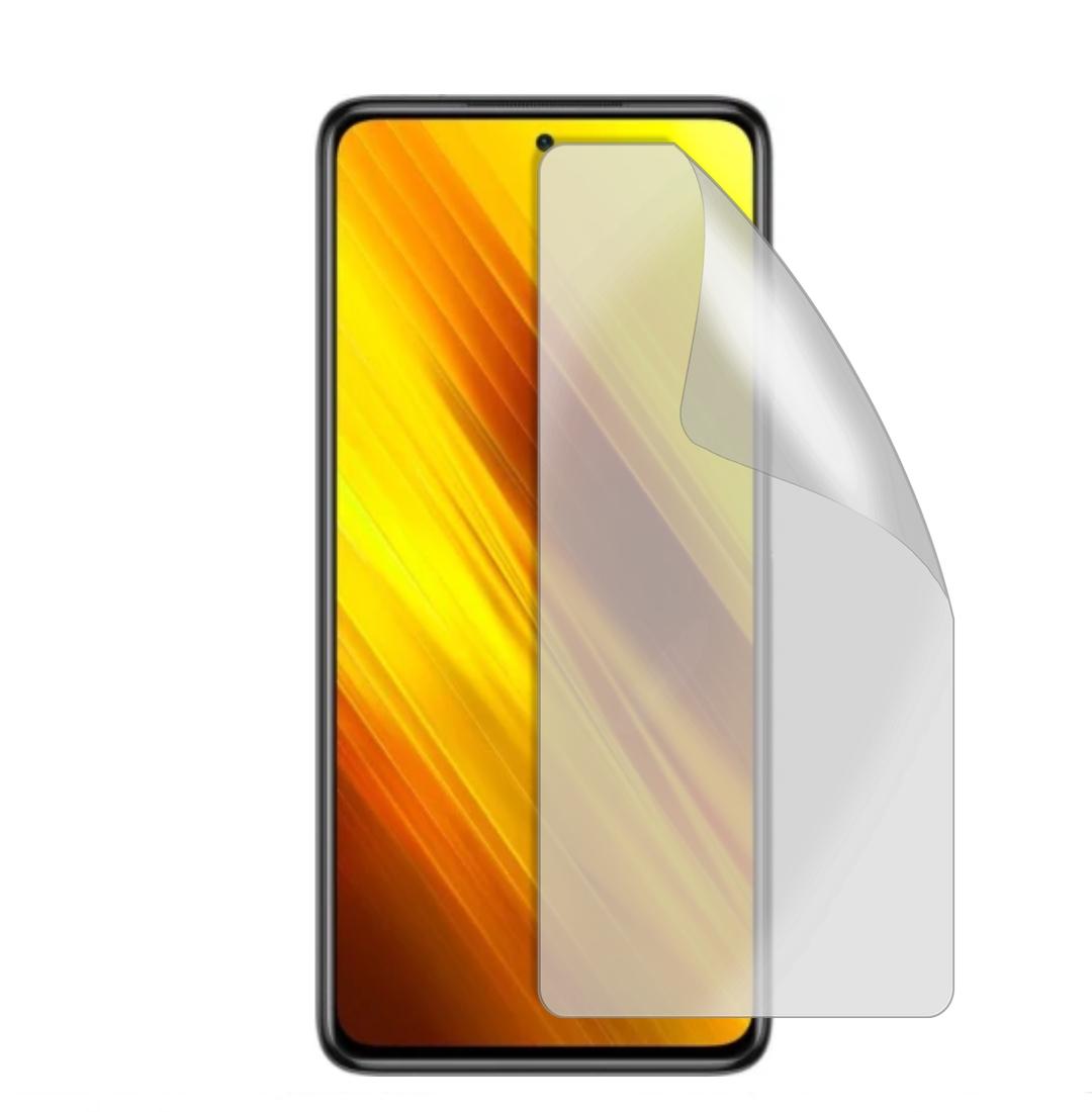 Защитная гидрогелевая глянцевая пленка Антишпигун на экран смартфона Xiaomi Poco X3 NFC (HF-AC02SNG-003-236)