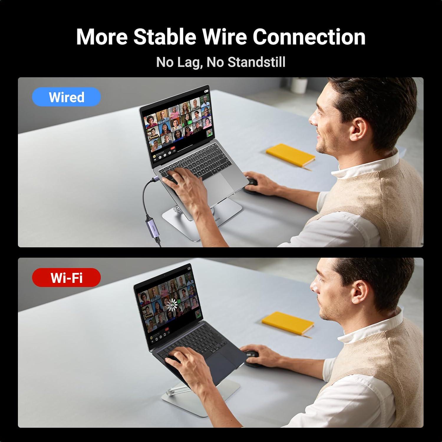 Сетевая карта UGREEN USB-Ethernet 1 Гбит/с LAN USB 3.0-RJ45 1000 Мбит/с металлический Серый (50922) - фото 17