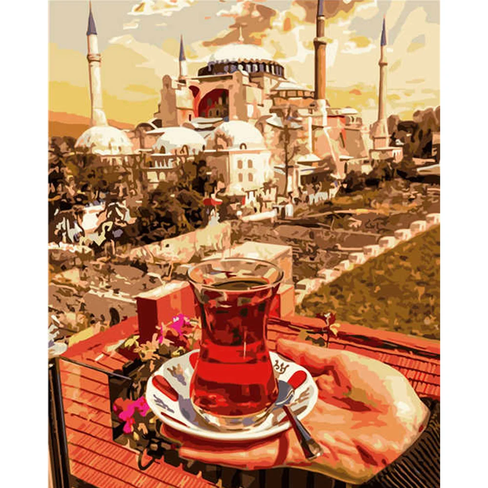 Картина по номерам Strateg Натюрморты Турция в 40х50 см термопакете (VA-2972-mt)