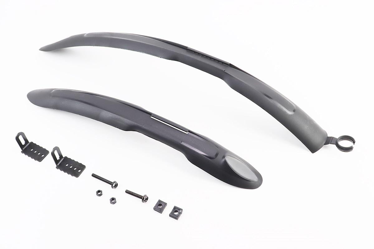 Крылья на велосипед пластиковые HN26A/HN26B 26" MTB длинные Черный (409932)